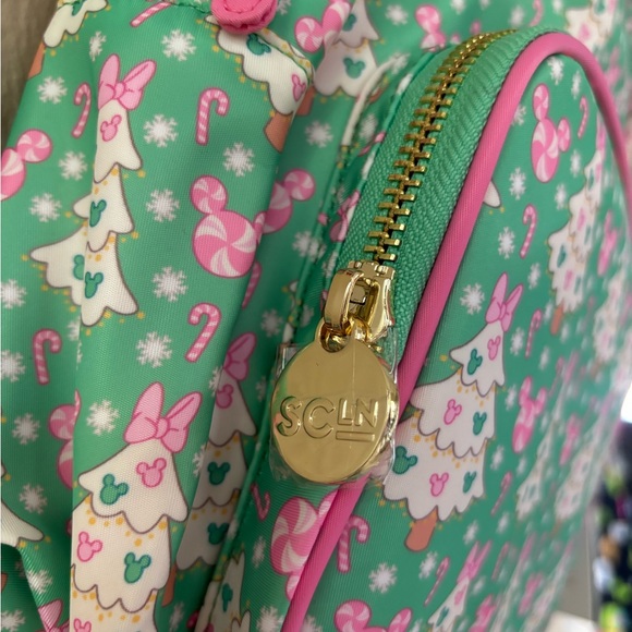 Disney Stoney Clover Christmas Tree Pink and Green Backpack for Child - Picture 3 of 12
